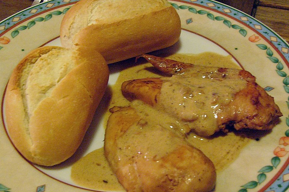 Hähnchen mit Marsala und Knoblauch