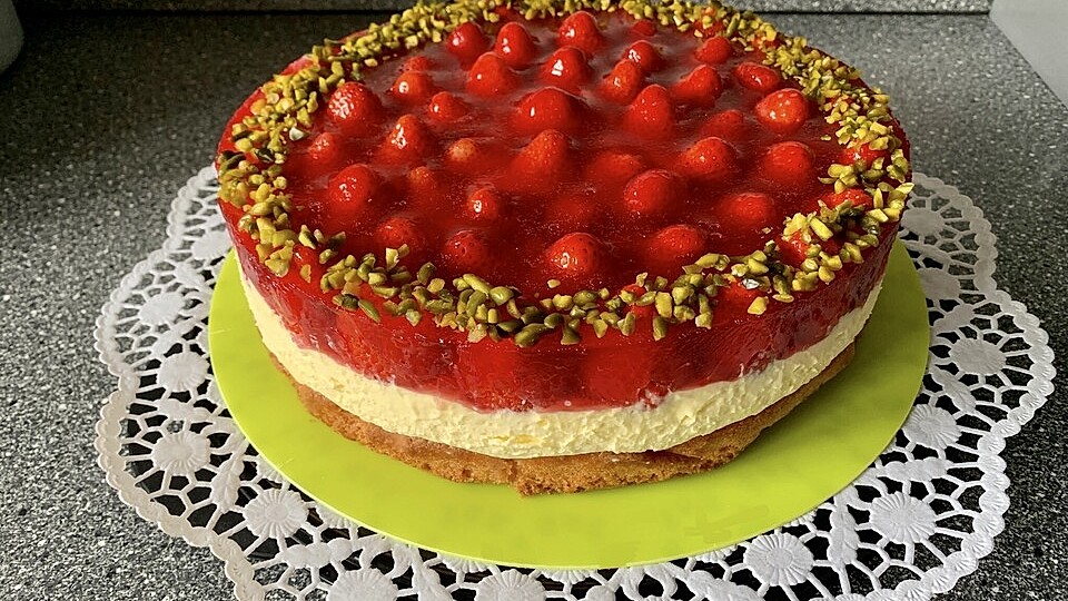 Erdbeer-Kuchen mit Vanillecreme von Noeri