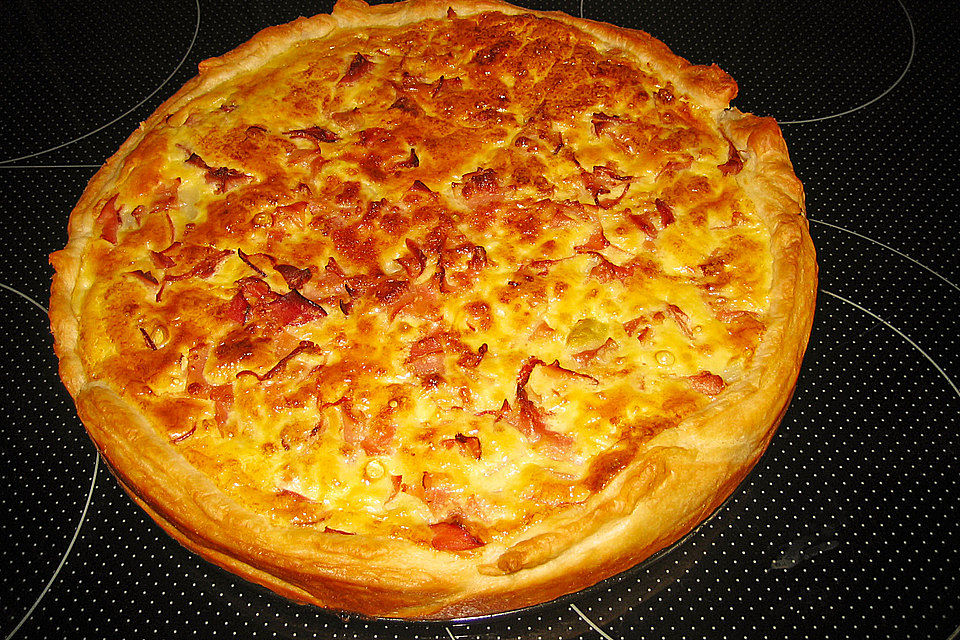 Spargelquiche mit Parmesan