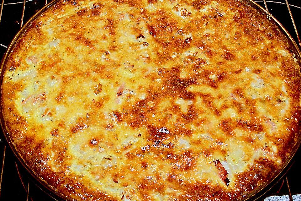 Spargelquiche mit Parmesan