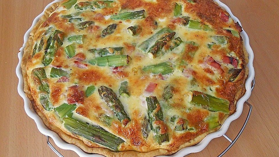 Spargelquiche mit Parmesan von Koelkast| Chefkoch