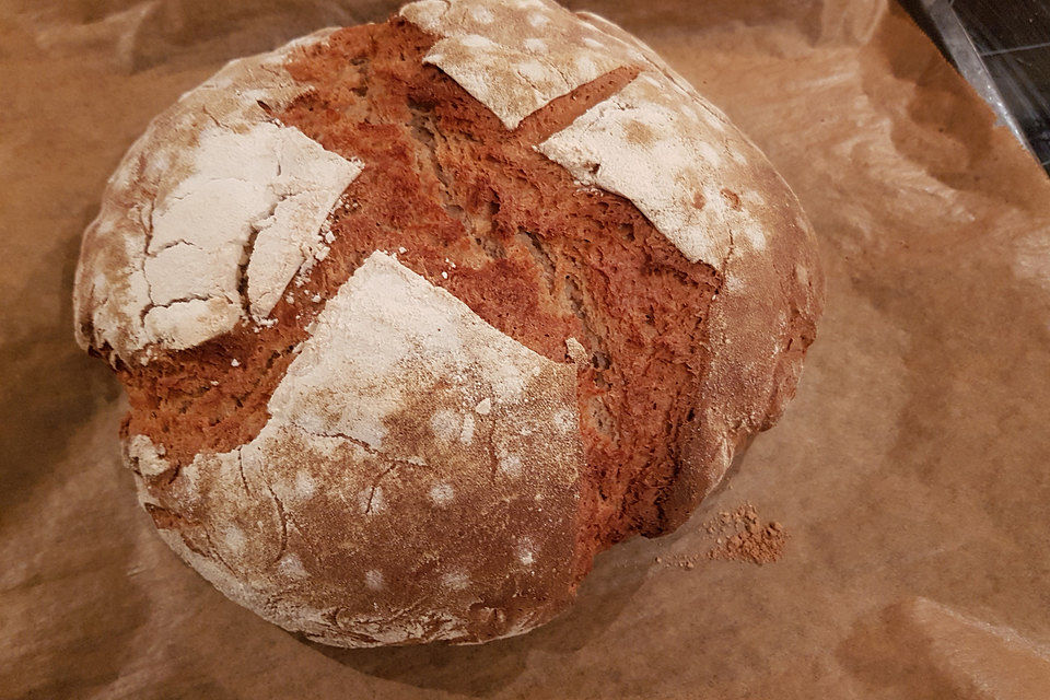 Einfaches Sauerteigbrot