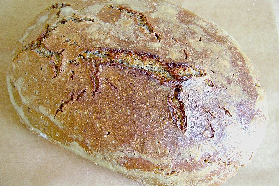 Einfaches Sauerteigbrot