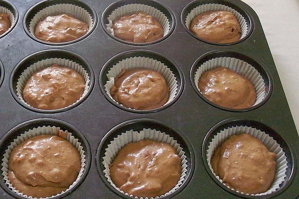 Schokoladen - Walnuss - Muffins