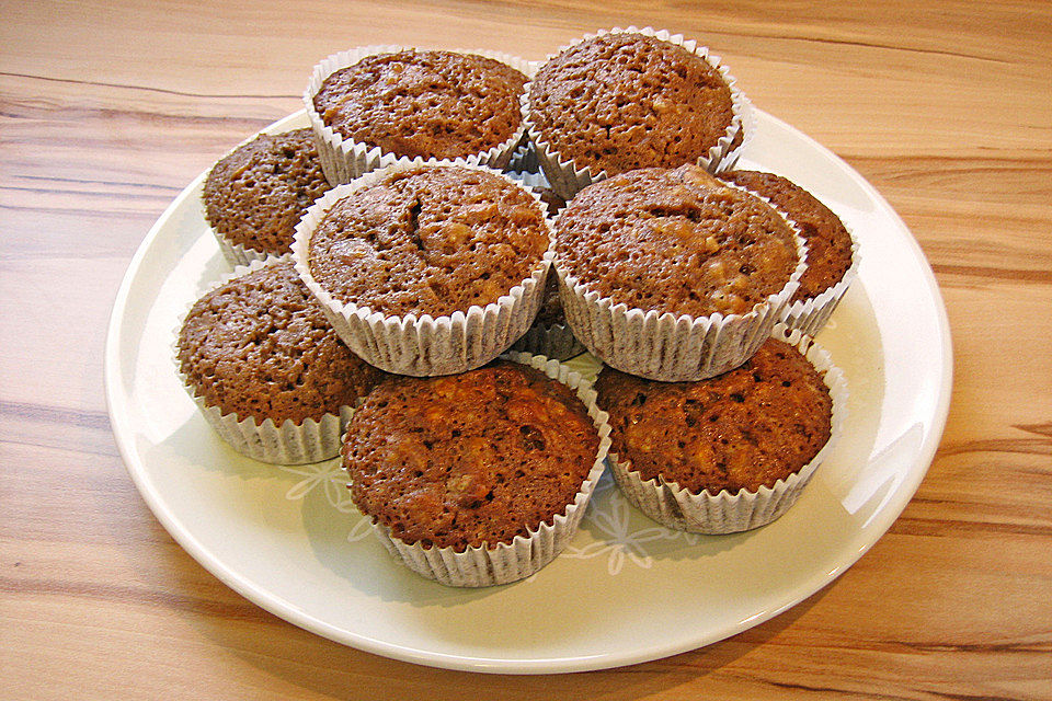 Schokoladen - Walnuss - Muffins