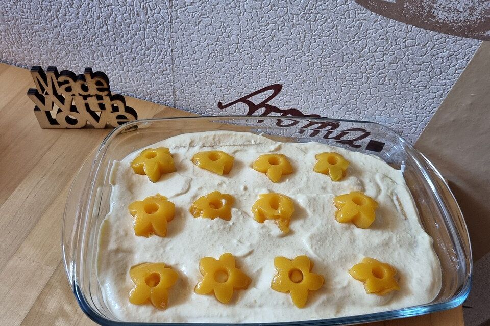 Pfirsich - Mascarpone - Dessert