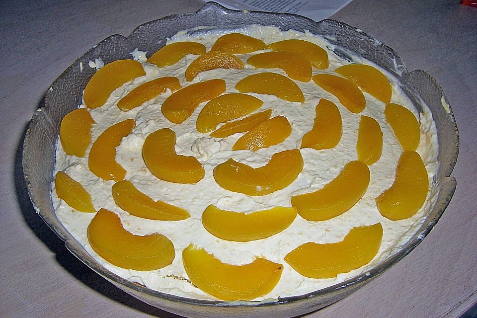 Pfirsich - Mascarpone - Dessert