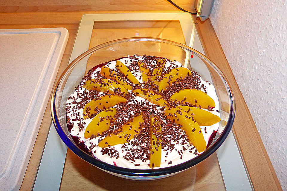 Pfirsich - Mascarpone - Dessert