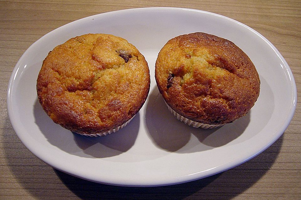 Bananen - Schokostreusel - Muffins