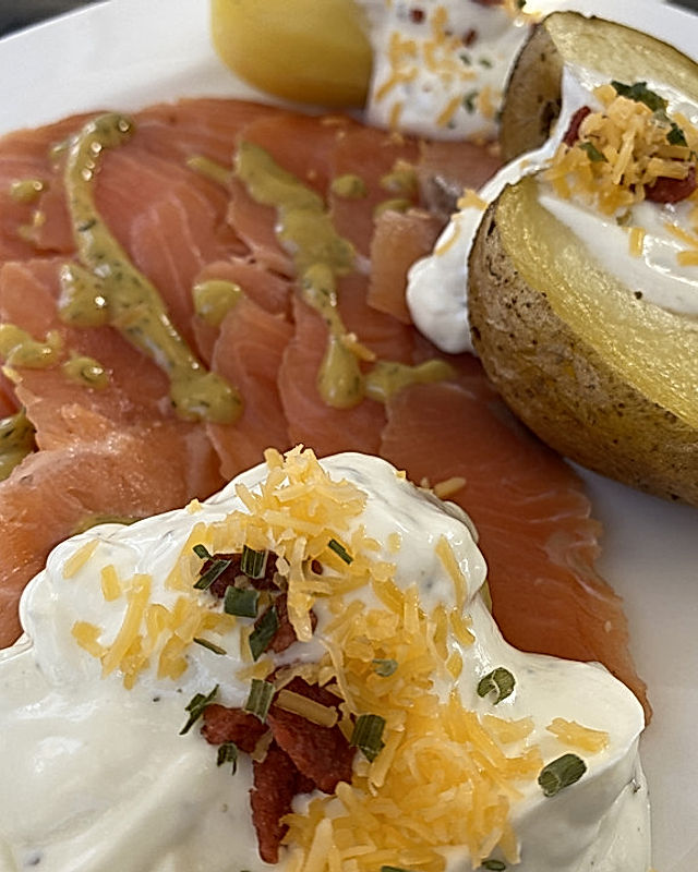 Baked Potatoes mit Lachs