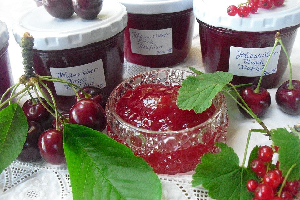 Johannisbeer - Kirsch - Marmelade