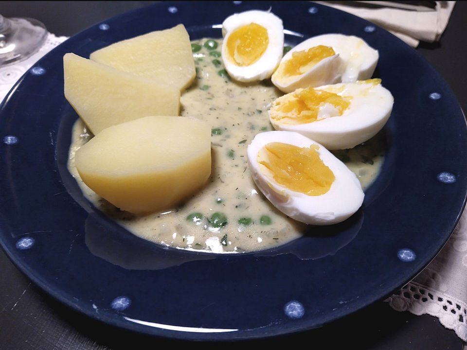 Eier-Ragout mit Erbsen von renchen73| Chefkoch