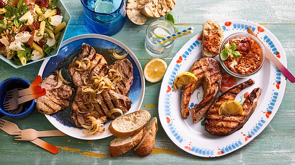 Gegrillter Lachs à la mediterran von afejza