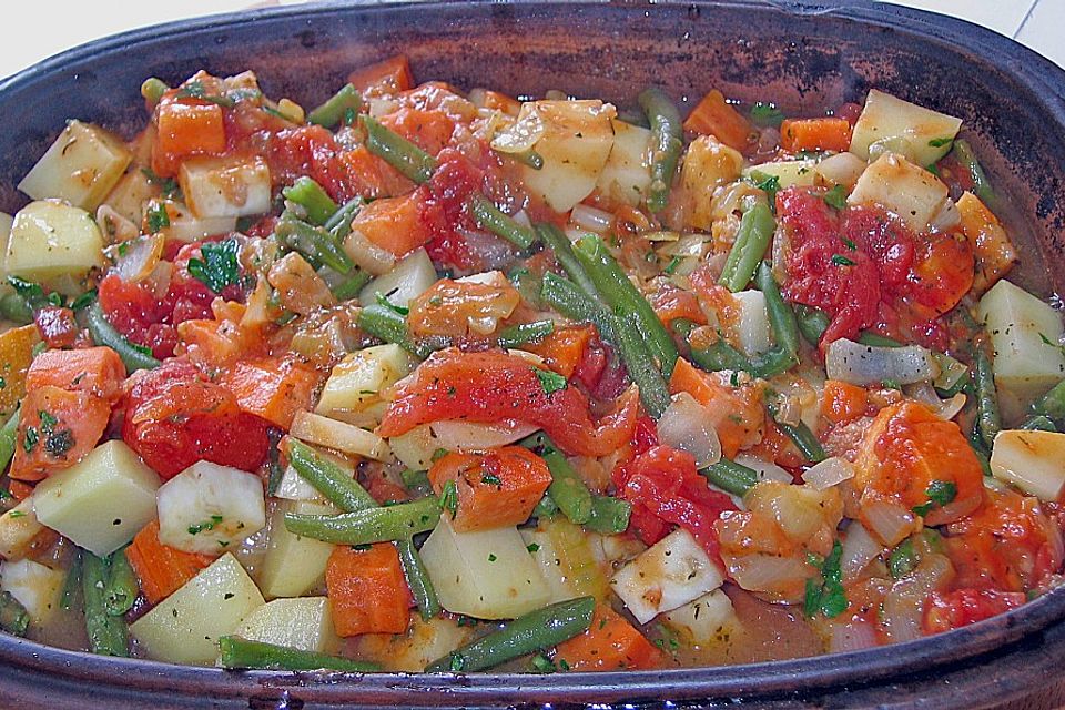 Lammragout mit Gemüse