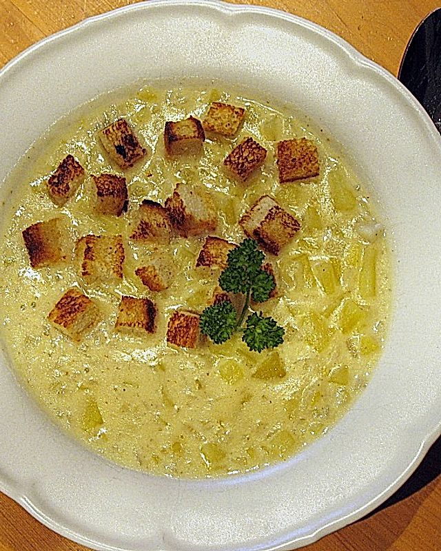Cremesuppe mit Roscoff - Zwiebeln