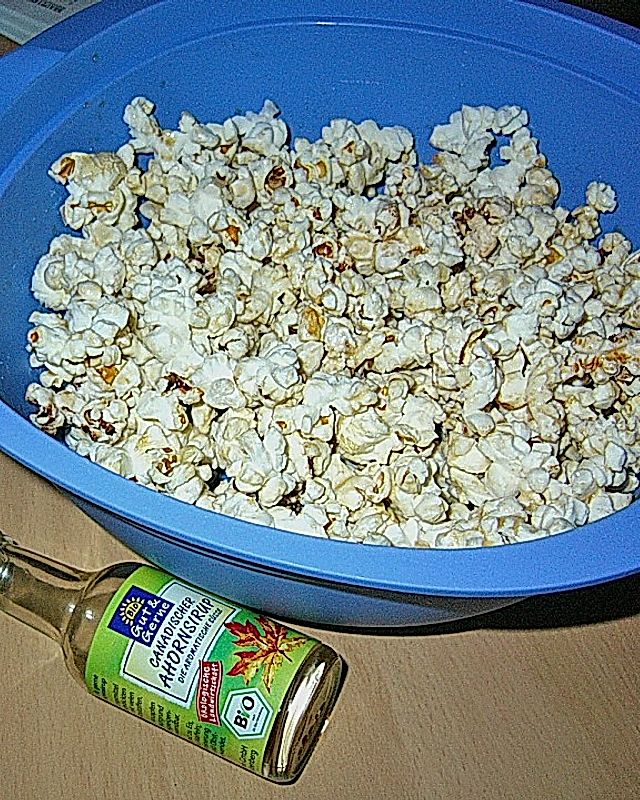 Popcorn mit Ahornsirup