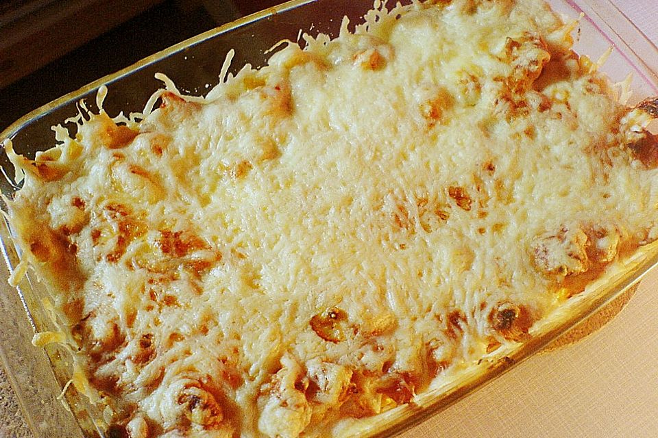 Enchiladas mit Hähnchen und Mais