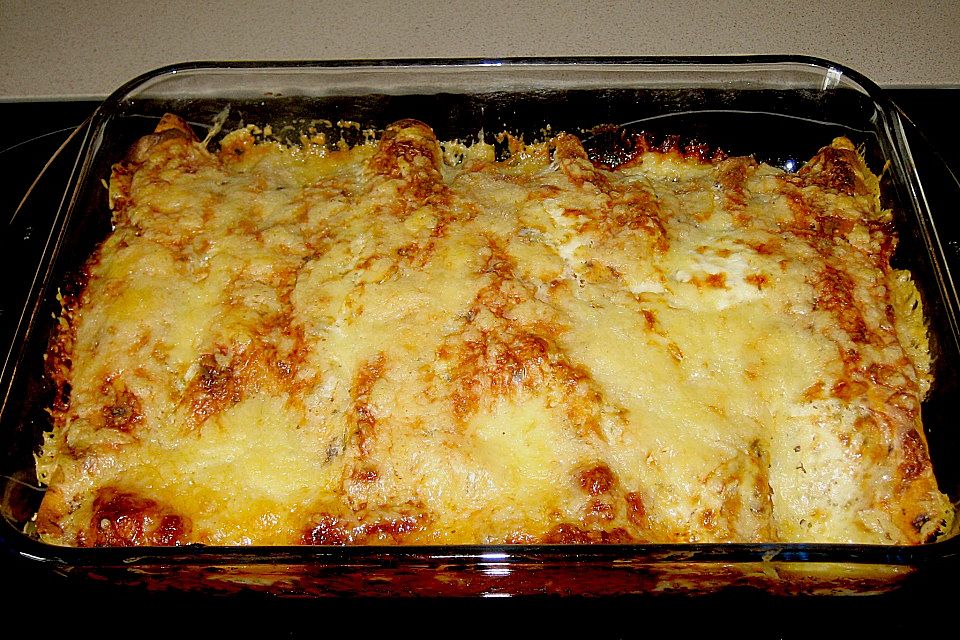 Enchiladas mit Hähnchen und Mais