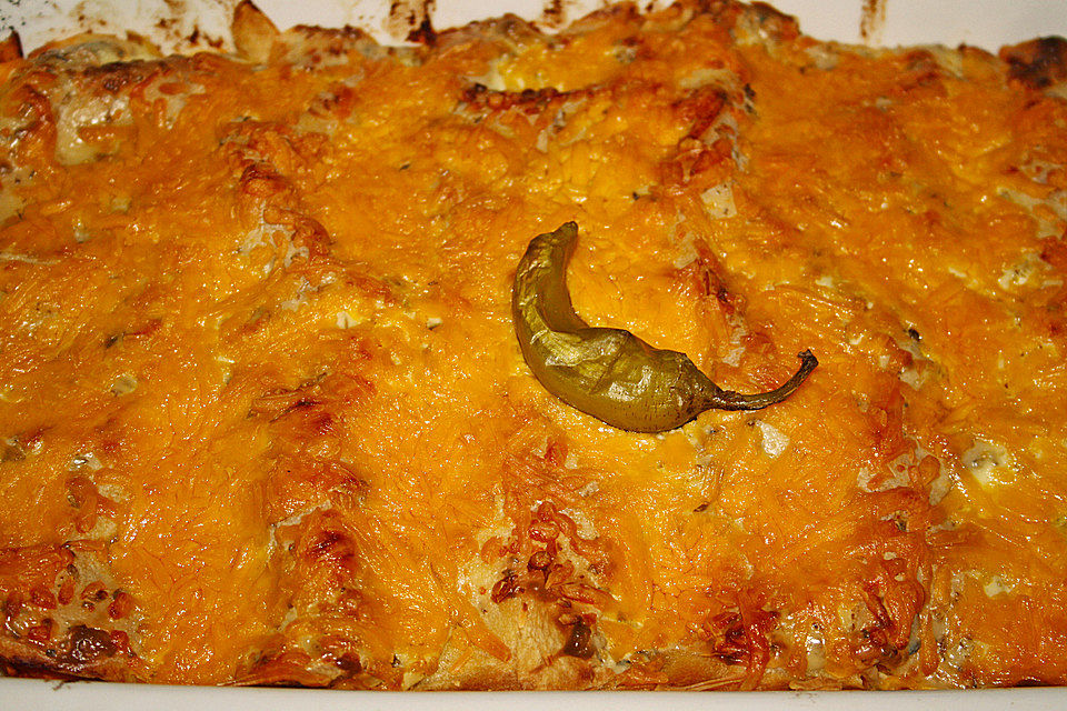 Enchiladas mit Hähnchen und Mais