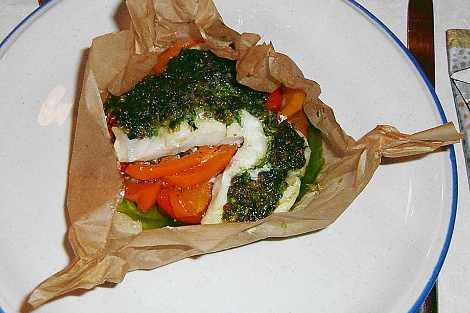 Schellfisch mit Pestokruste