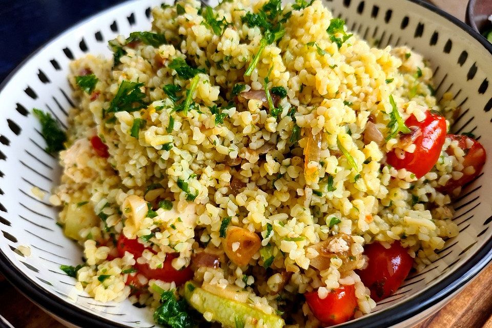 Bulgur - Tomaten - Feta - Pfanne