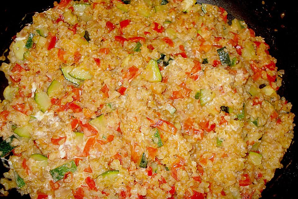 Bulgur - Tomaten - Feta - Pfanne