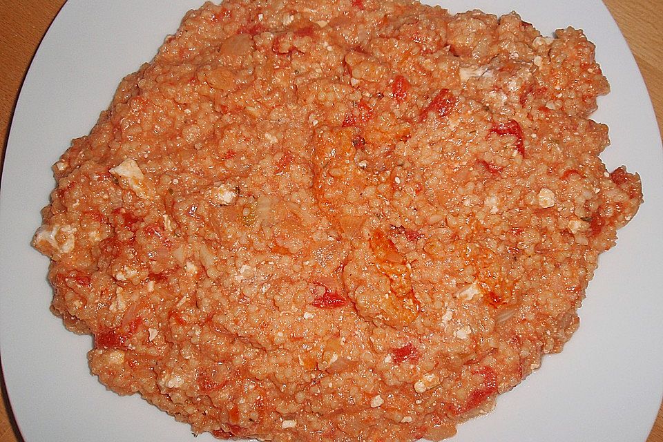 Bulgur - Tomaten - Feta - Pfanne