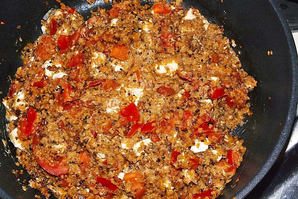 Bulgur - Tomaten - Feta - Pfanne