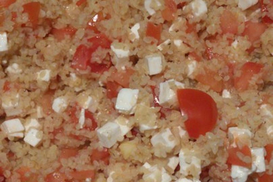 Bulgur - Tomaten - Feta - Pfanne