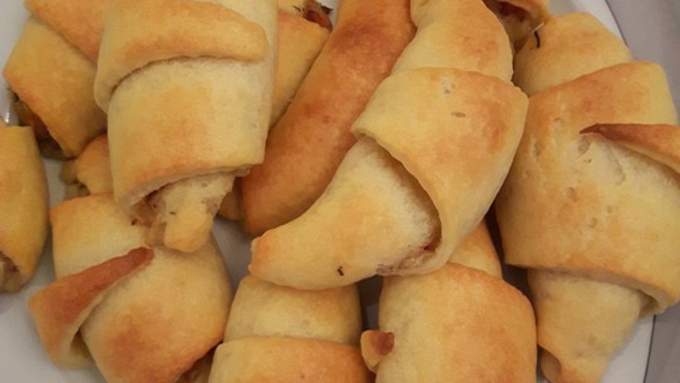 Schinkenhörnchen aus Quarkteig von Perle