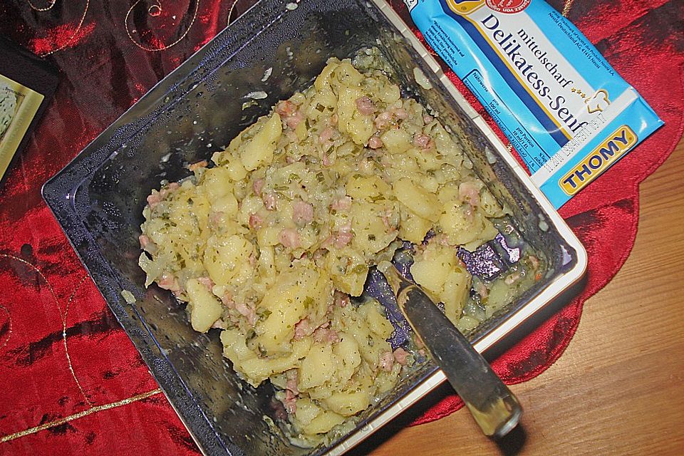 Warmer Kartoffelsalat mit Speck