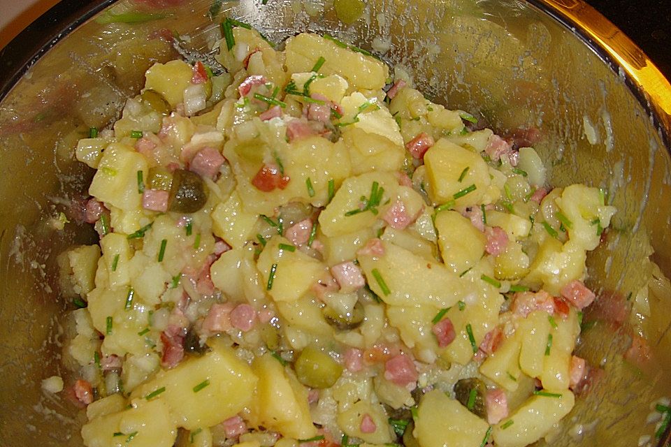 Warmer Kartoffelsalat mit Speck