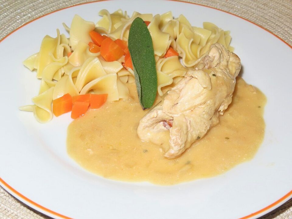 Putenröllchen auf Bandnudeln von Elli K.| Chefkoch