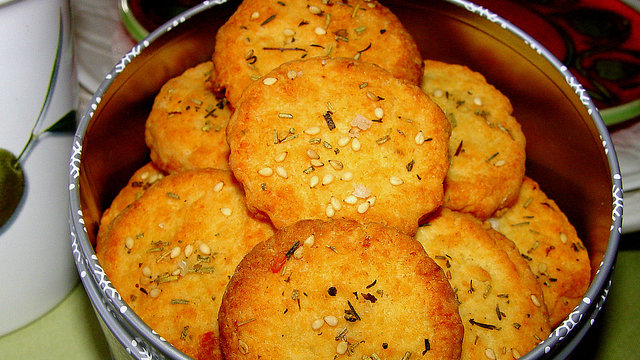 Parmesan - Rosmarin - Cracker von maulwurfchen