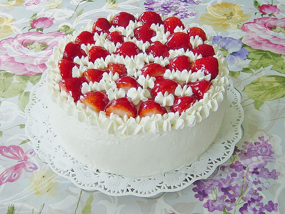 Erdbeer - Vanille - Torte von Heddu| Chefkoch