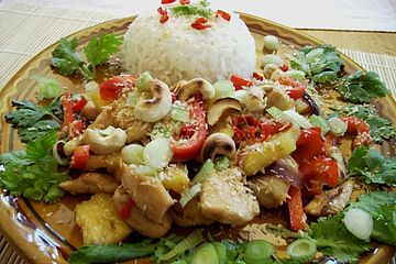 Diät mit Ananas und Huhn