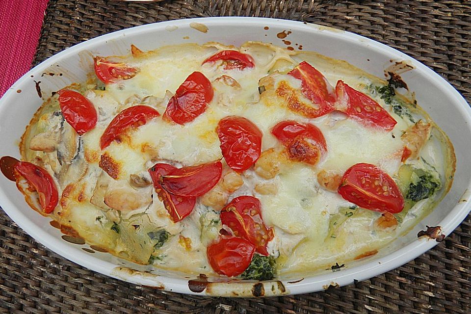 Cannelloni 'salmone e gamberetti' alla Anna