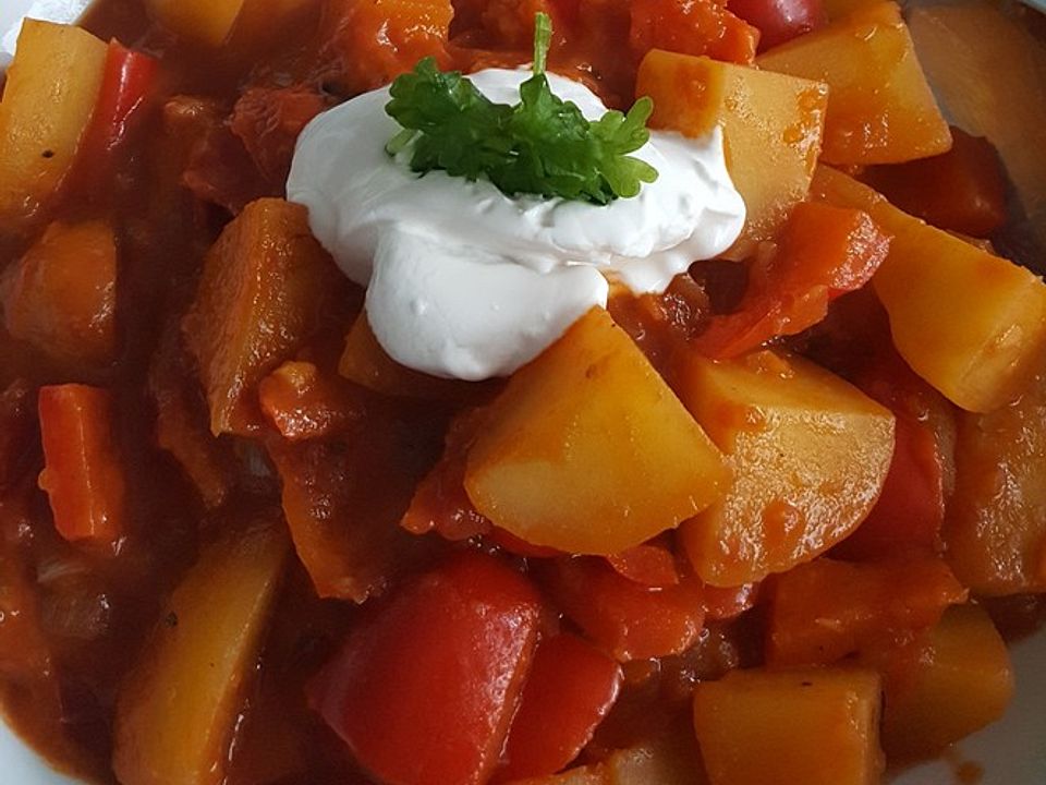 Kartoffel-Paprika-Gulasch von HappyMrsSweety| Chefkoch