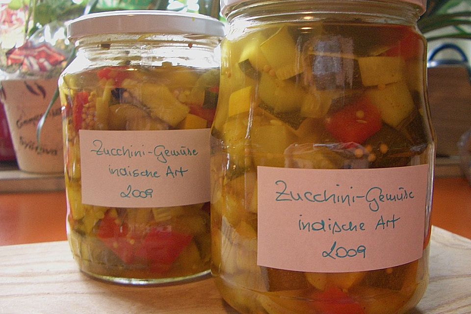 Zucchini - Gemüse auf indische Art