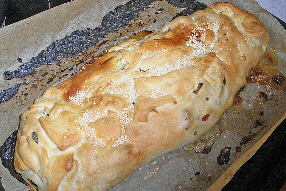 Schinken - Zucchini - Strudel