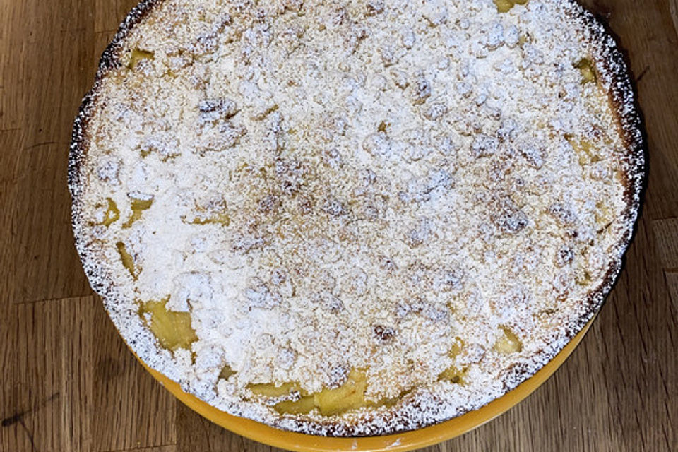 Apfel - Streuselkuchen mit Vanille - Schmand