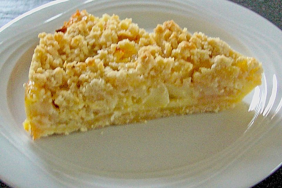 Apfel - Streuselkuchen mit Vanille - Schmand