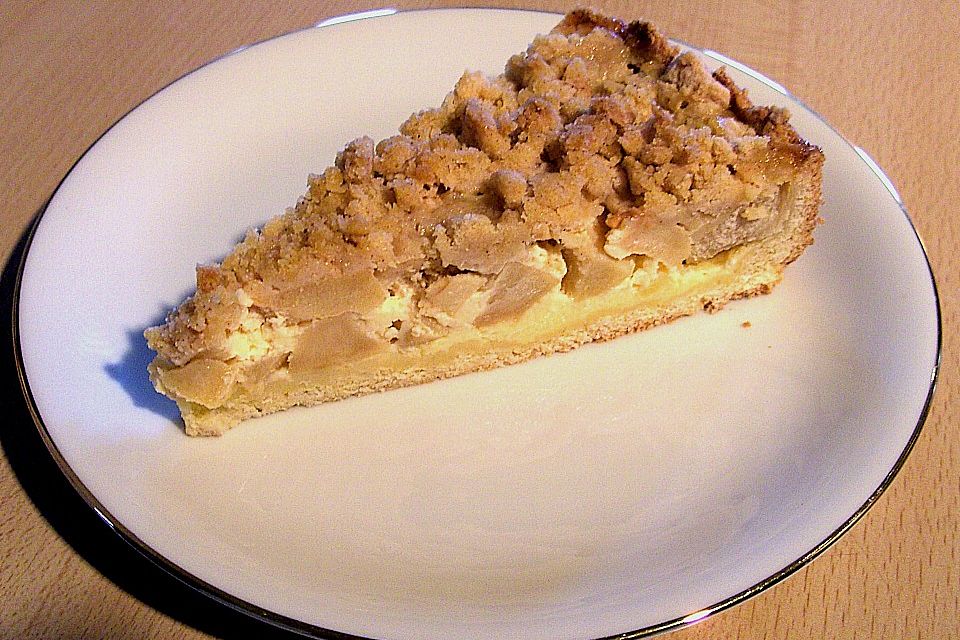 Apfel - Streuselkuchen mit Vanille - Schmand