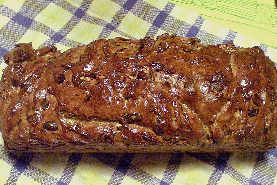 Steirisches Kürbiskern-Brot mit Kürbiskernöl