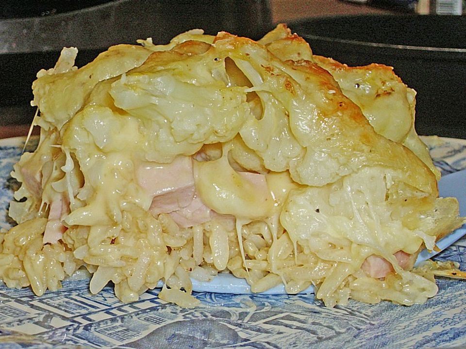 Reisauflauf mit Fleischwurst und Blumenkohl von Mirze| Chefkoch
