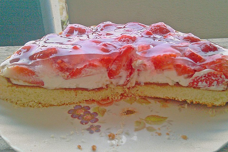 Erdbeerkuchen mit Mascarpone