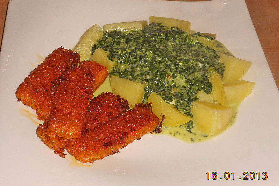 Spinat mit Parmesan