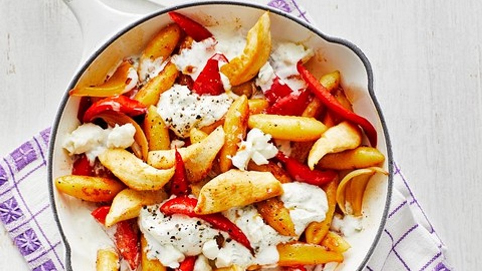 Schupfnudelpfanne-mit-Gem-se-und-Mozzarella