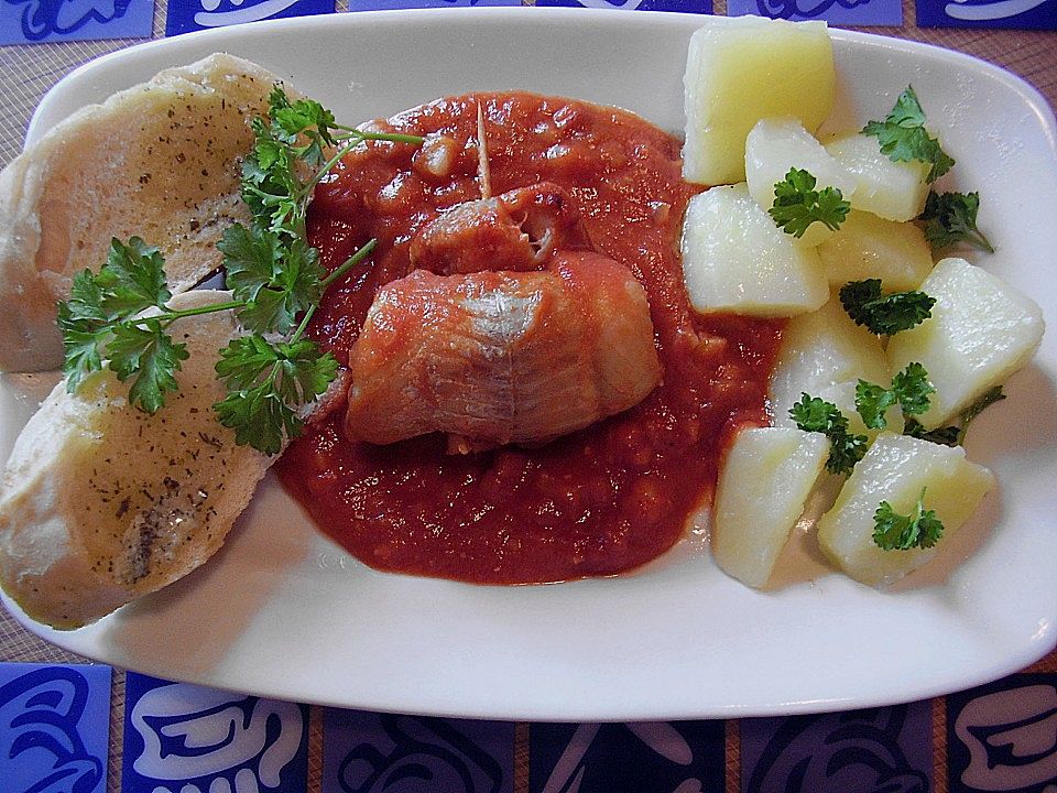 Fischrouladen in Tomatensoße von mima53| Chefkoch
