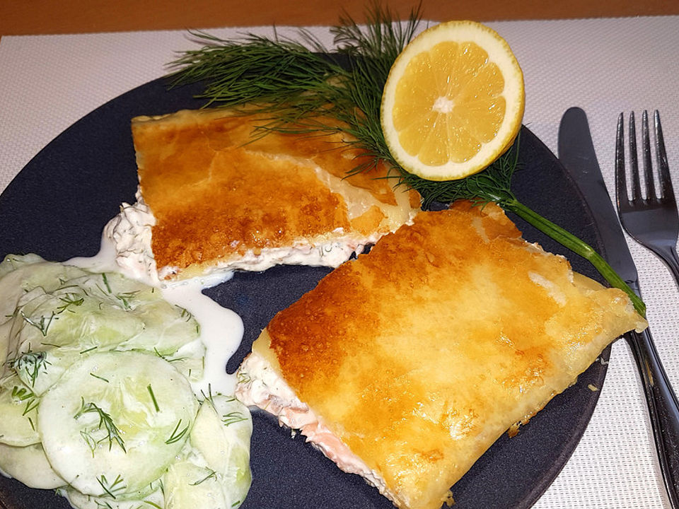 Gefüllter Blätterteig Mit Lachs Von Inichen Chefkoch